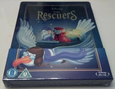 Disney's The Rescuers Embossed STEELBOOK (Bluray UK Import) RARE REGION FREE - Image 1 of 4