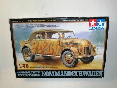 TAMIYA 1/48 GERMAN STEYR TYPE 1500A  KOMMANDEURWAGEN KIT MONTAGGIO - Immagine 1 di 2
