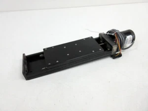 MICRO SLIDES M100A-100LC LINEAR RAIL STAGE & INDUSTRIAL DEVICES 801-121 MOTOR - Picture 1 of 6