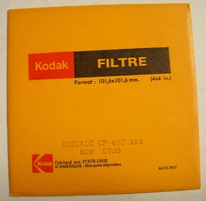 KODAK WRATTEN ACETATE FILTER NO. CP40C 4"X4" SQUARE - Picture 1 of 2