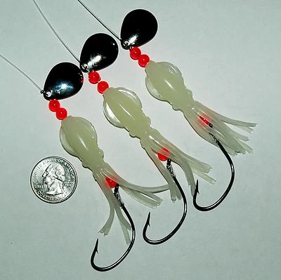 BEST FLUKE FLOUNDER B2 SQUID FISHING RIGS LURES GAMAKATSU SEA BASS COD SALMON