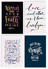 Religious Bible Verse Inspirational Cards, 100-Pack, 4 x 6 inch, 4 Cover Desi...