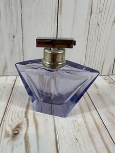 Vintage! Bottiglia atomizzatore cristallo blu lavanda boho ceca multiforme art deco - Foto 1 di 10