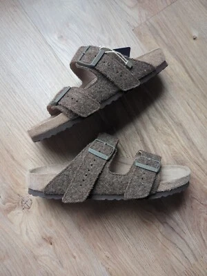 Rick Owens x Birkenstock 亚利桑那军队毛毡凉鞋 EU 40 女式 9-9.5 — 第 1/4 张图片