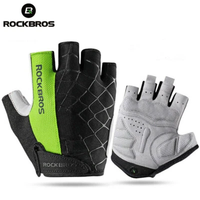 ROCKBROS Guantes de Ciclismo Completo/Medio Dedo Transpirable Gel Almohadilla Guantes de Bicicleta de Montaña Foto 1 de 4