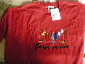 T-shirt online pippo rossa rara e vintage - taglia XL - nuova con etichetta - Foto 1 di 3