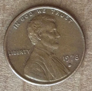 1978 D Penny Error Mint Mark Filled 3.1 Grams - Picture 1 of 3