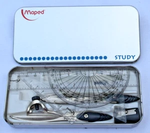 Maped Study Geometry Set 8 Pieces with Case - Picture 1 of 6
