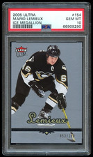 2005-06 Fleer Ultra Mario Lemieux Ice Medallion /100 PSA 10 *POP 1*