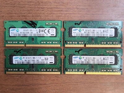 (LOT OF 4) ORIGINAL SAMSUNG 2GB 1Rx8 PC3-12800S DDR3 MEMORY RAM M471B5773EB0-CK0 - Image 1 of 2