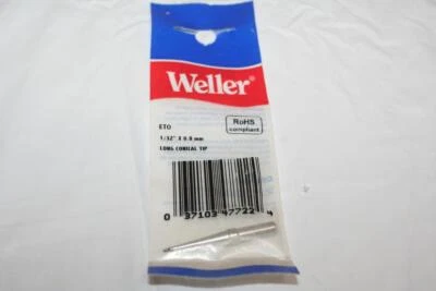 Punta de soldadura Weller ETO 1/32" 08 mm para hierros EC1201A EC1201AFE nueva OEM Foto 1 de 2