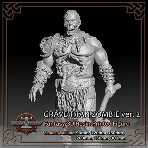 Grave Titan Zombie Giant 2 - Scale 1/18 to 1/6 - 3D Resin Printed Figure Model K - Picture 1 of 11