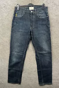 Vintage Armani Jeans Mens 33 Blue Eco Stone Denim Faded Tapered Made In Italy - Picture 1 of 18