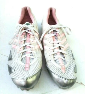 Adidas Cosmos Rosa Blanco Malla Boost Mujer Talla 10 Puntas de Pista Arte # 046346 Usado en Excelente Condición  - Imagen 1 de 12