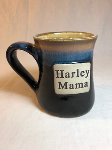 Harley Mama Black Coffee Cup Tumbleweed Pottery Large - Picture 1 of 7