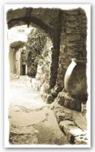 Archway and Stone Jar Chauve Auckenthaler Art Print 6x10 - Picture 1 of 1