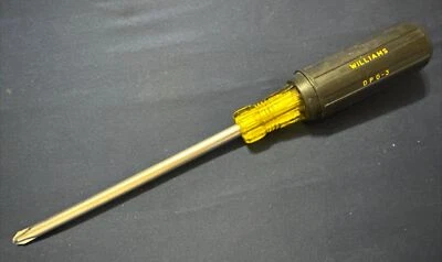 New Old Stock, WILLIAMS  #3 PHILLIPS SCREWDRIVER DPG-3, Cushion Grip, USA - Image 1 of 2