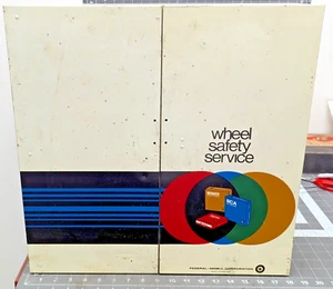 Federal Mogul Wheel Safety Service Gas Station Display Cabinet 18”x18”x5 ½” - Picture 1 of 9
