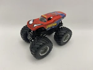 2010 Hot Wheels Monster Jam 1/64 Marvel SPIDER-MAN Truck Chrome Rims - Picture 1 of 6
