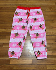 Rudolph Women's Pink Pajama Pants Size Xl Fleece Jogger Christmas Pj's