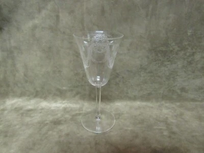 1920's Fostoria Glass Garland Etch 237 Stem 766 Non-optic Small Sherry Wine Stem - Image 1 of 3