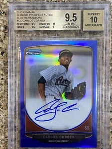 Bowman 2013 cromo Carlos Correa azul/150 BGS 9,5/10!! - Imagen 1 de 2