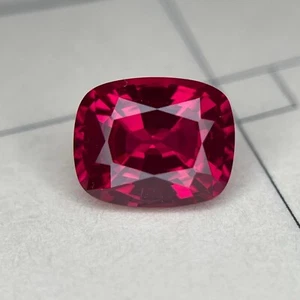 10.08 Ct Natural Mozambique Cushion Cut Blood Red Ruby Loose Gemstone - Picture 1 of 3
