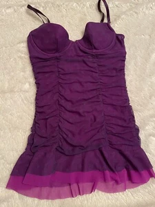 Vtg 2006 VICTORIA'S SECRET Sexy Little Things Mesh Nighty Slip Dress Nightgown M - Picture 1 of 9