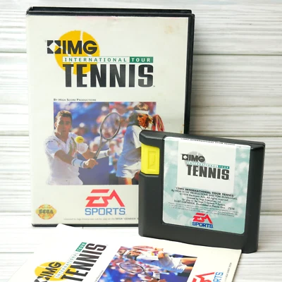 IMG International Tour Tennis (Sega Genesis, 1994) Case, Cartridge & Manual - Image 1 of 4