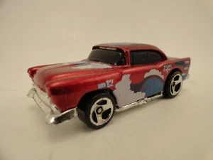 Hot Wheels 55 Chevy Die Cast Car Red with Dark Interior / Made in Malaysia 1978 - Picture 1 of 12