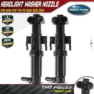 2x Left & Right Headlight Washer Nozzle for BMW F07 F10 528i 535i 535d 550i GT - Image 1 of 4