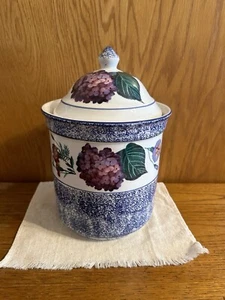Williams Sonnoma Floral Large Cookie Jar  - Picture 1 of 9