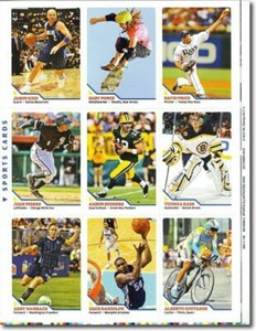 2010 AARON RODGERS SPORTS ILLUSTRATED 9 CARD LOT "UNCUT SHEET" W/ Jason Kidd!