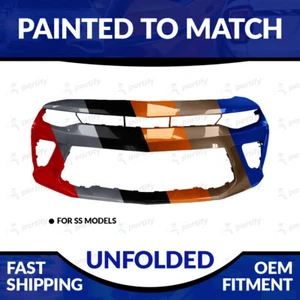 NEW Painted 2016-2018 Chevrolet Camaro SS Unfolded Front Bumper - Picture 1 of 4