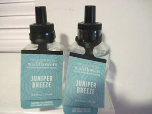 BATH AND BODY WORKS JUNIPER BREEZE WALLFLOWERS X2 - Picture 1 of 1