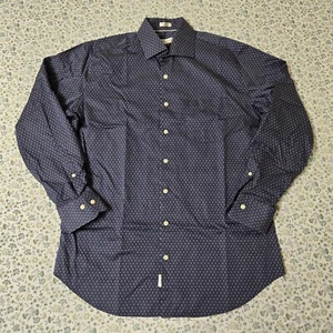 Peter Millar Button Up L/S Hemd Herren Large blau geometrisch Bergtasche - Bild 1 von 21