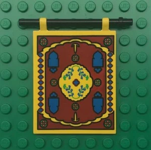 Lego Flag 6x4 4x6 with Oriental Rug Pattern: 7418 Expedition Adventurers - Picture 1 of 1