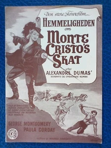 Original Danish movie program."The Sword of Monte Cristo" 1951.George Montgomery - Picture 1 of 5