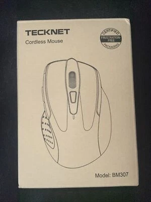Tecknet Cordless Mouse Grey - Image 1 of 2