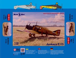 Mikromir 48021 Junkers J 13, 1/48 - Picture 1 of 5