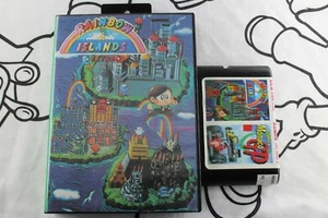 SEGA MEGADRIVE 2 IN 1 RAINBOW ISLANDS EXTRA & SUPER MONACO G COMPLETO MEGA DRIVE - Picture 1 of 1