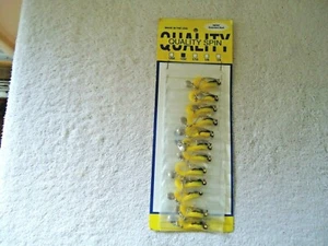 Vintage " NIP " Card of 12 Quality Spin 1/32 Oz.Yellow & Black Spinnerbaits - Picture 1 of 7