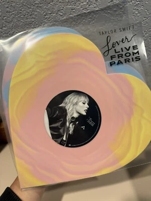 Taylor Swift LOVER (Live From Paris) HEART SHAPED VINYL - Image 1 of 4