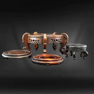 Cuatro soportes de madera japoneses vintage - Imagen 1 de 16