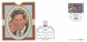 King Charles III Royal Visit Guernsey Benham GL43 FDC 1995 187 of 500 (139286) - Picture 1 of 2
