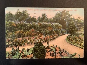 Hanscom Park Omaha, Nebraska Color Postcard Postmark 1909 - Picture 1 of 2