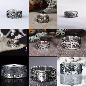 Engagement Ring Size 6-10 Gift Rings Gorgeous Restore Ancient Ways - Bild 1 von 22