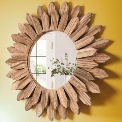 Rustic Farmhouse Decorative Mirror 12inch Wall Mirror Vanity Mirror  Bathroom - Image 1 of 4