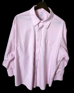 Brooks Brothers 17.5/33 Supima Non-Iron Traditional Fit Pink Button Down Shirt - Picture 1 of 11