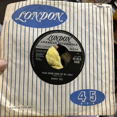 BOBBY VEE - Take Good Care Of My Baby 7” Single Vinyl Record 1961 London Vg+ - Image 1 of 2